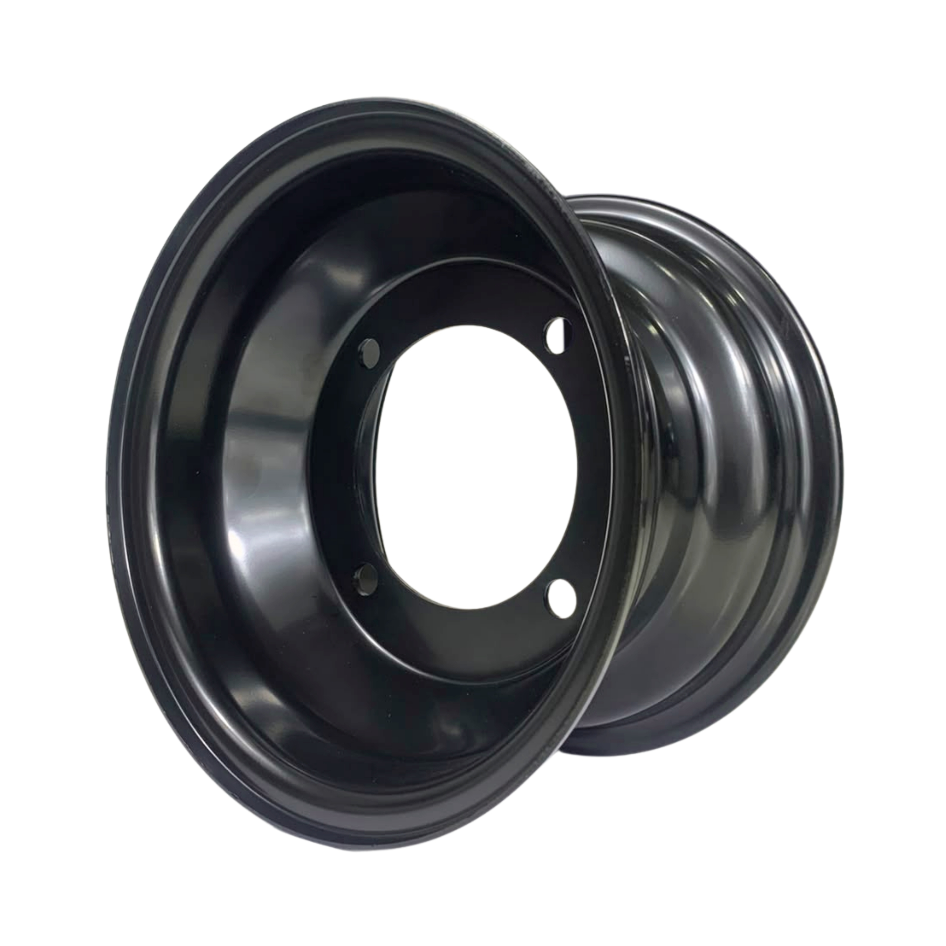 Jante traseira 7" (4 furos - F/F: 110mm - Ø centro: 90mm), PRETO - TOX (ATV 110)