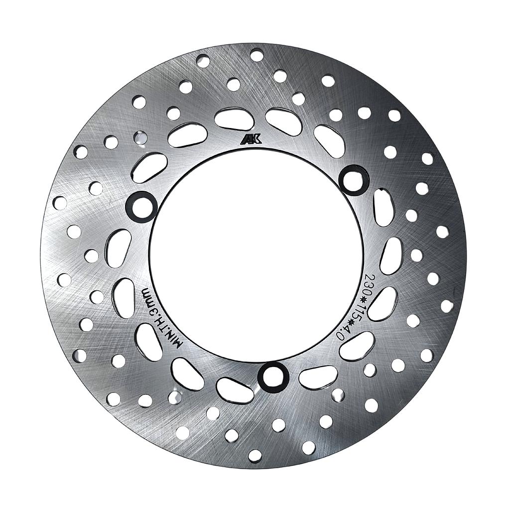 Disco de travao dianteiro 230mm (centro: Ø115mm / 3F / FF: 115mm) - Mytos (EVO 50 / 125)