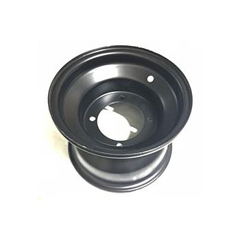 Jante 18x9.5-8 (f/f: 110mm - Ø90mm) (TRAS, 4 furos) - Tox (Speedbird / ATV110) (PRETO) (c/ rebordo p/ aro decorativo)