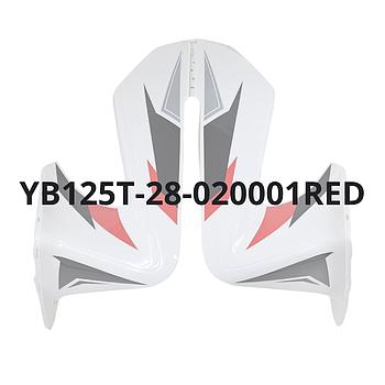 Carenagem Frontal do Farol C/ RISCO (Painel) Vermelho (YB125T-28-020001RED) - Mytos (ZOOM 125) C/ RISCO