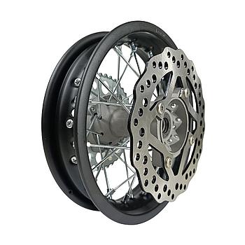 Jante traseira completa 10" (1.85 x10", eixo 15mm) - YCF / Pitbike